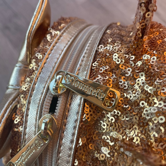 Disney Loungefly Backpack Gold